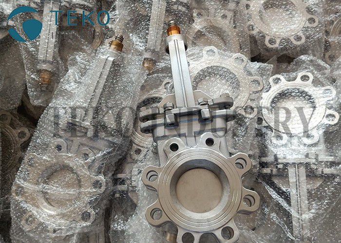 buy DN50 Semi Lug Fully Lugged Bare Shaft Mounting Pad Knife Valve online manufacturer