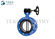 Worm Gear Operation API609 Butterfly Valve Double Flange With One Piece Through Stem