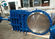 Bevel Gear Operated Large Diameter Knife Gate Valve Fabricated Carbon Steel Body