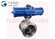 Wafer End Metal Seated V Port Segment Ball Valve With ISO Mounting Pad