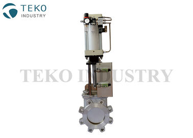 Pneumatic Actuated 4 Inch Knife Valve Removable Seat Zero Leakage For Gasifier