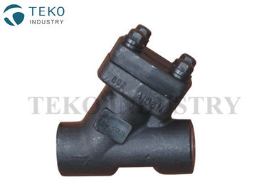 Y Type Stainer Filter Forged Steel Valves Screwed Weld End A105 800LB Pressure
