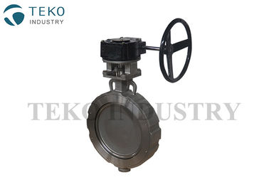 High Performance Double Offset Butterfly Valve Size Optional Flangeless For Steam Pipe